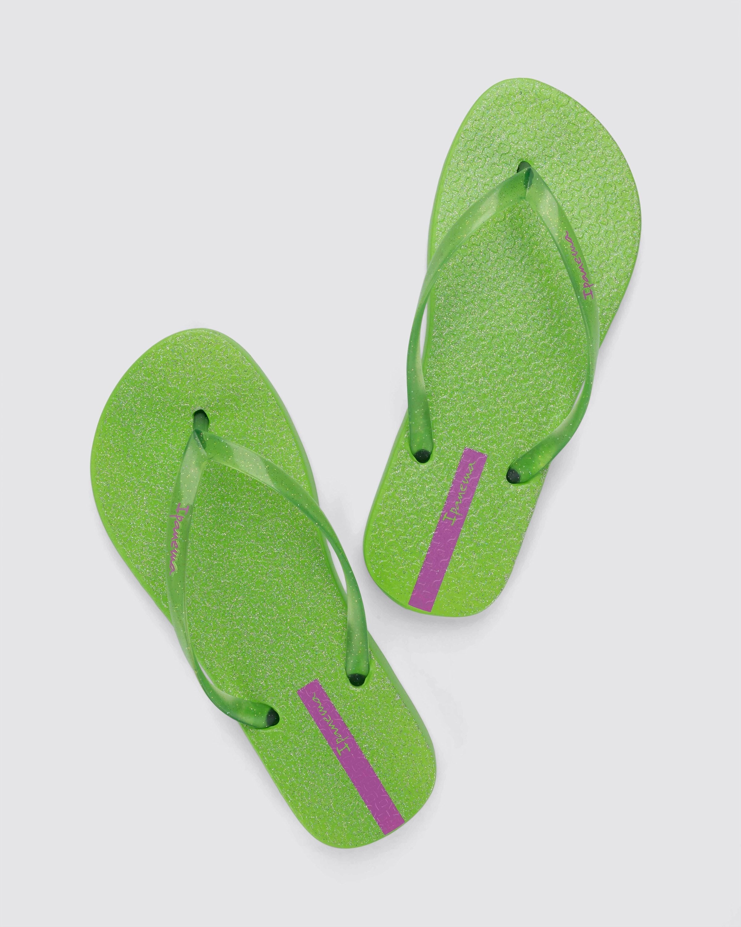 Chinelo de Dedo Infantil Verde Glitter Ipanema