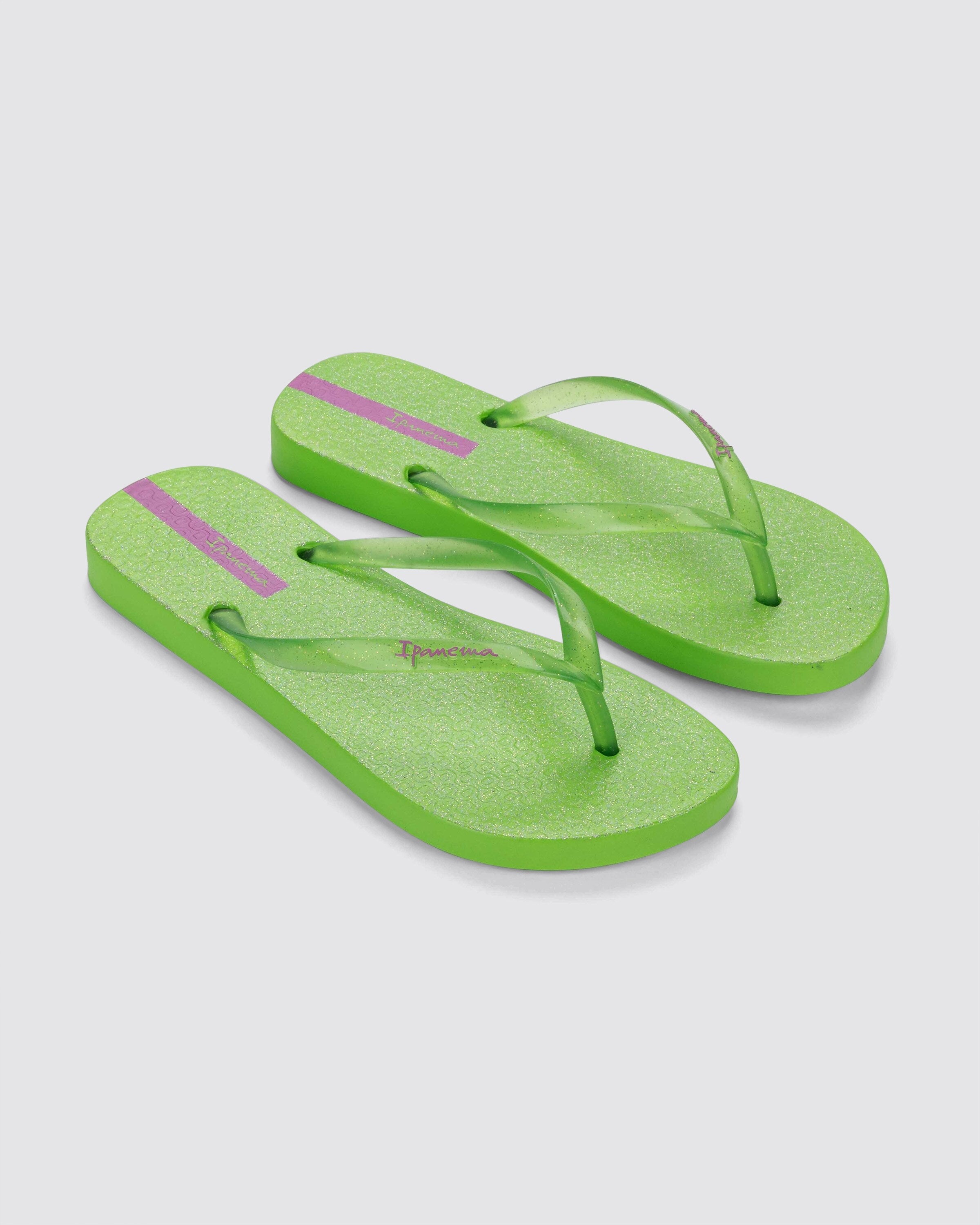 Chinelo de Dedo Infantil Verde Glitter Ipanema