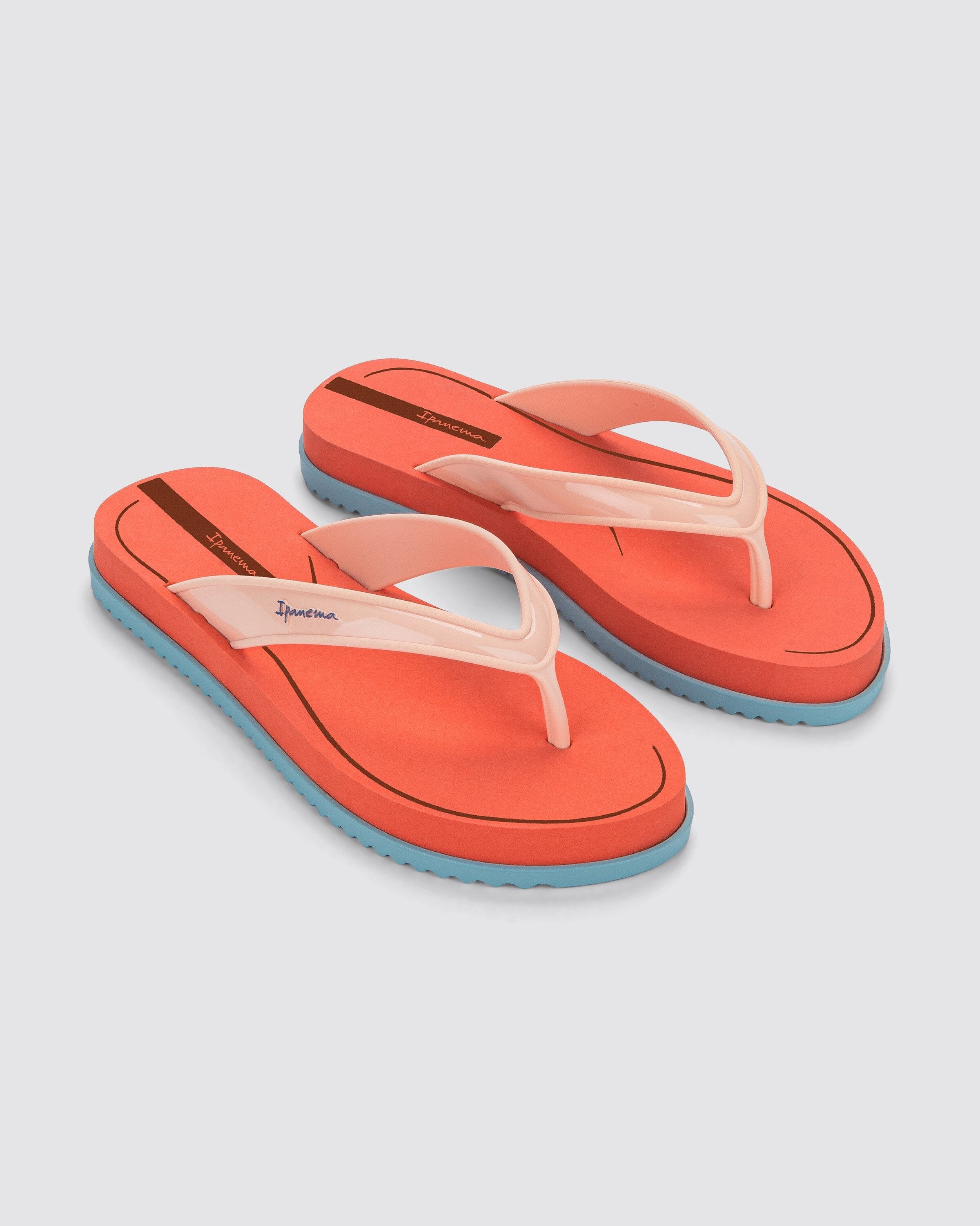 Chinelo de Dedo Laranja Rio UP Comfy Ipanema
