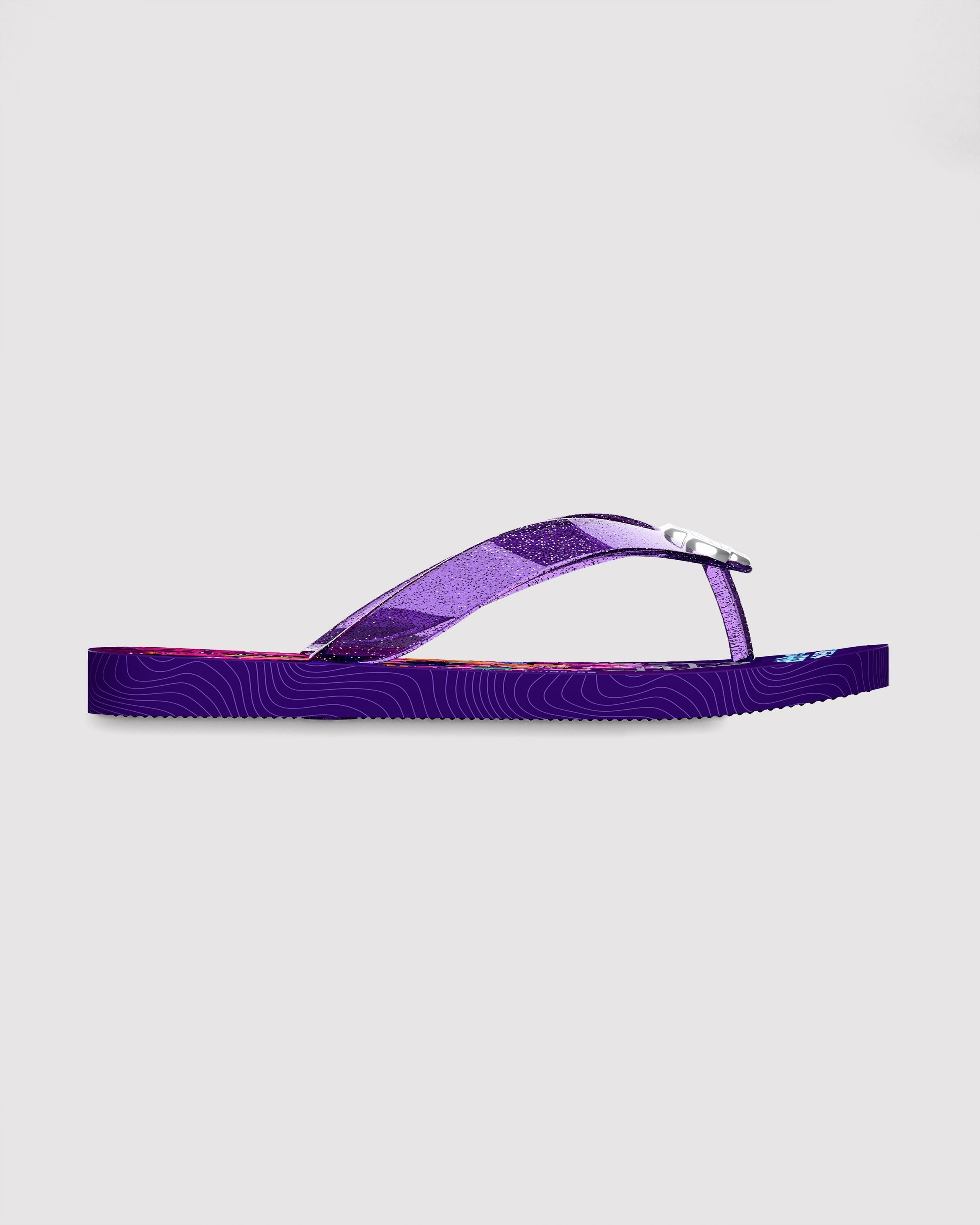 Chinelo de Dedo Infantil Roxo Guerreiras do K-POP Ipanema