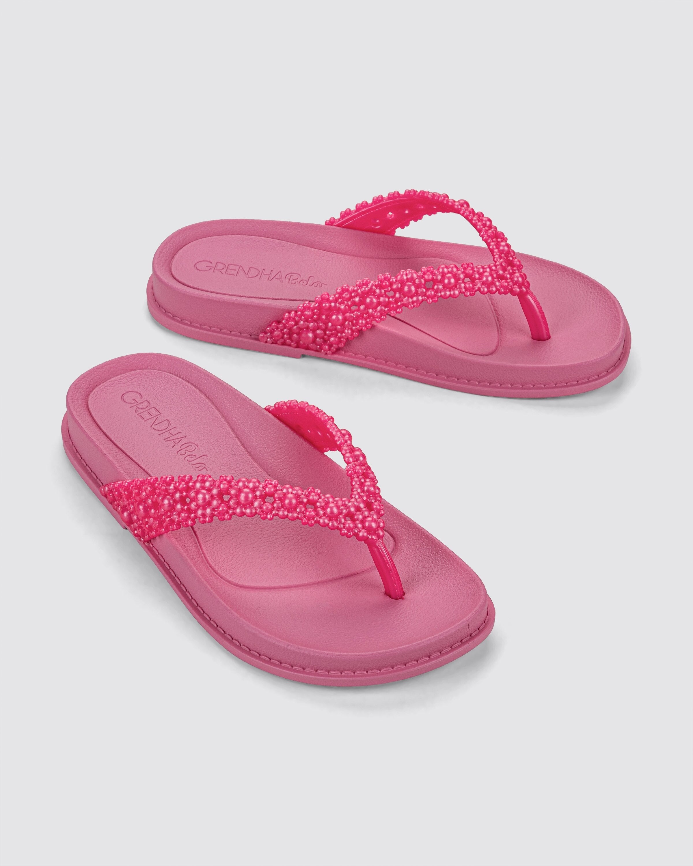 Rasteira Infantil Rosa Bela Carinho Grendha