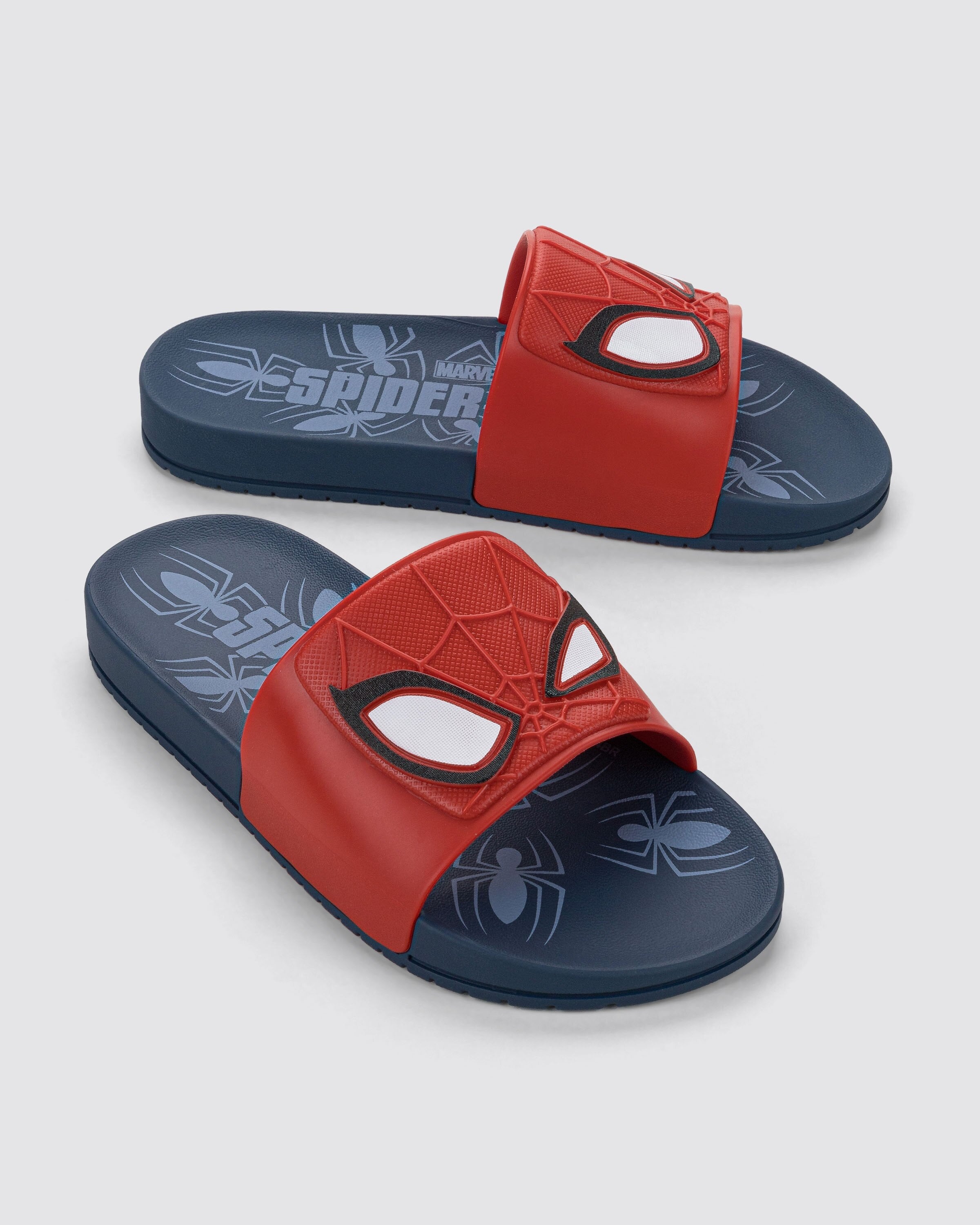 Chinelo Slide Infantil Azul Homem Aranha View Grendene Kids