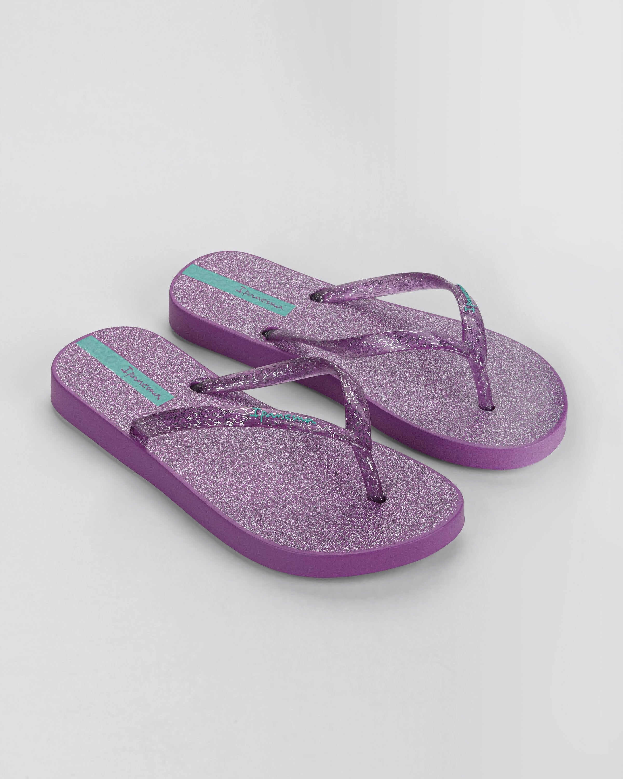 Chinelo de Dedo Infantil Lilás Glitter Ipanema