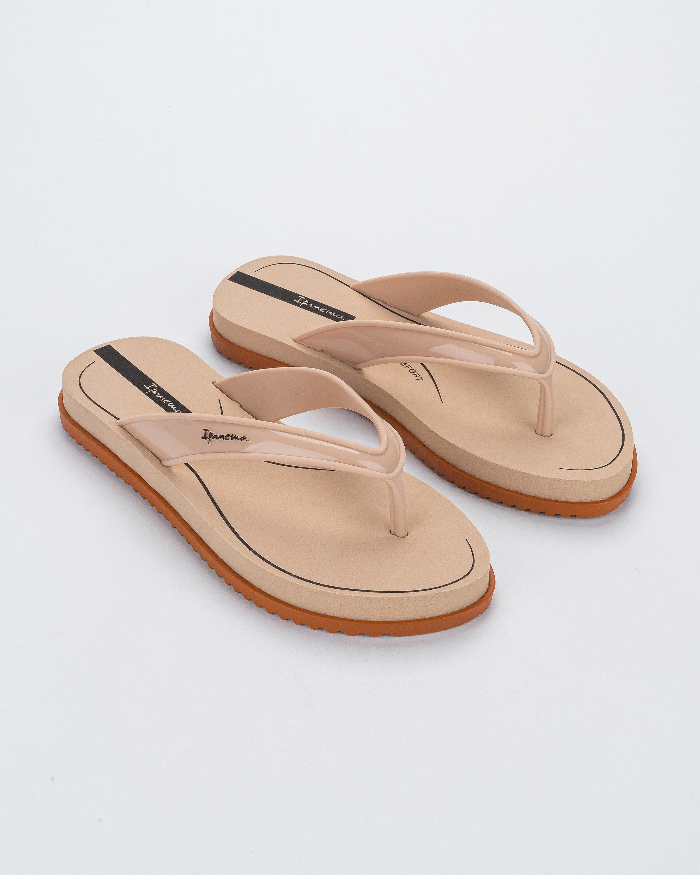 Chinelo de Dedo Bege Rio UP Comfy Ipanema