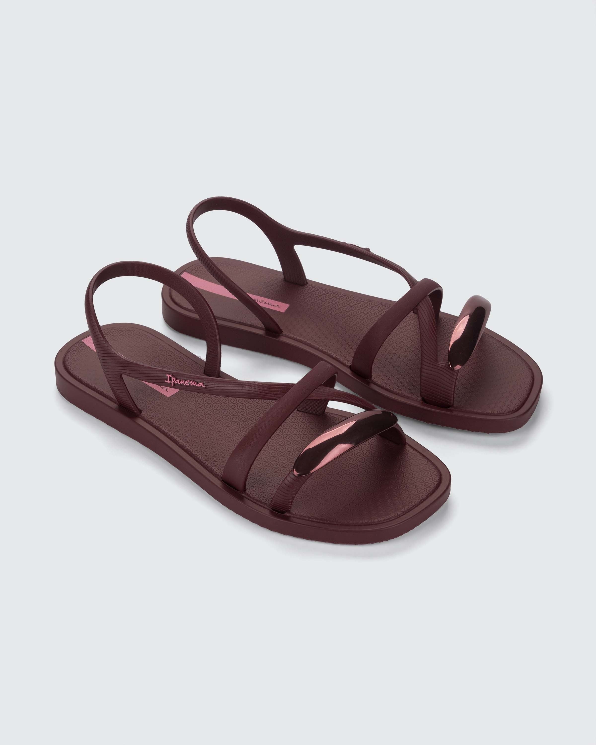 Sandália Bordô Go Chic Ipanema