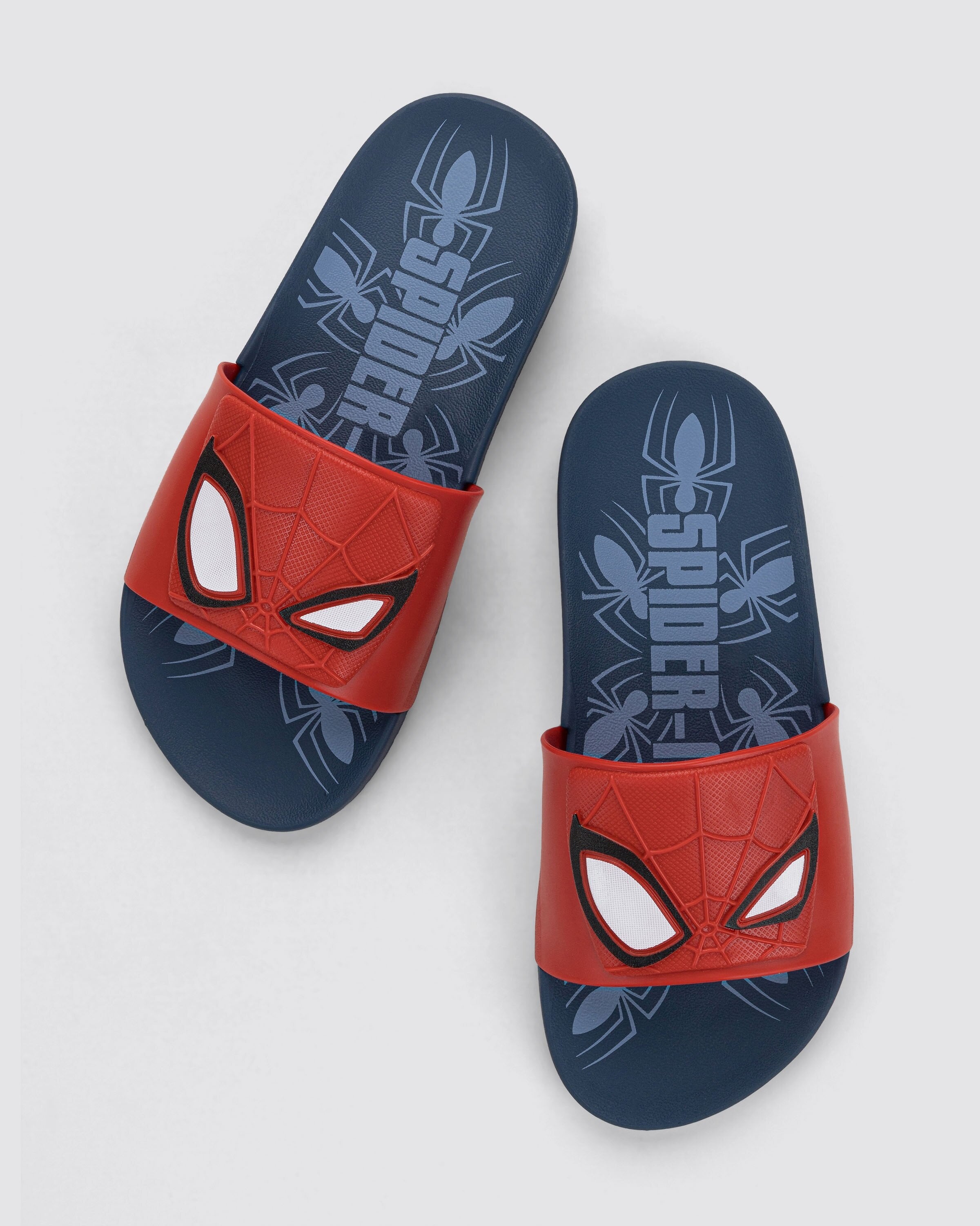 Chinelo Slide Infantil Azul Homem Aranha View Grendene Kids